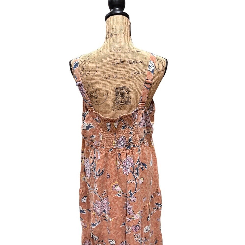 Sonoma Dress Womens 2XL Orange Floral Sundress  Babydoll Coquette Dainty - Picture 5 of 8